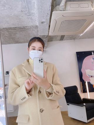 데일리브레스황사마스크KF94대형 데일리브레스 황사방역마스크 KF94 대형 — 5점을 준 리뷰어가 2021년 4월 올린 사용 사진