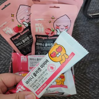 일동제약 마이니 마이니 늘씬날씬 콜라겐 세트 — 5점을 준 리뷰어가 2021년 2월 올린 사용 사진