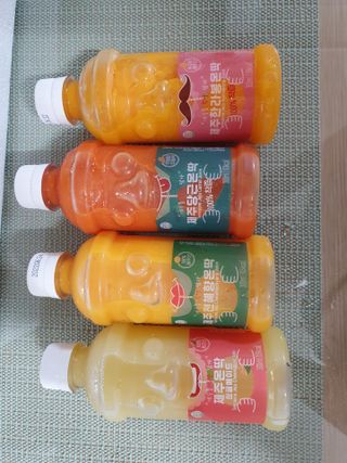 탐라원 제주의 맛, 몬딱주스 4종세트 - 한라봉몬딱주스, 천혜향몬딱주스, 청귤에이드, 당근몬딱주스 — 5점을 준 리뷰어가 2021년 8월 올린 사용 사진