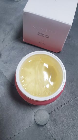 SOONWITH 바이오 수퍼 아쿠아 하이드로 젤 크림 — 4점을 준 리뷰어가 2021년 2월 올린 사용 사진