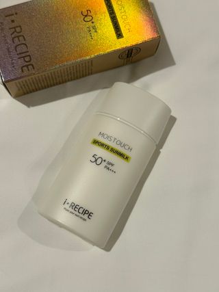 아이레시피 모이스트터치 스포츠 선밀크 50ml (SPF50+ PA+++) — 5점을 준 리뷰어가 2023년 6월 올린 사용 사진