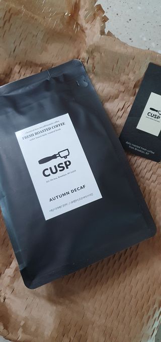 커스프 블렌드 당일 로스팅 커피원두 홀빈 드립커피 분쇄 200g — 5점을 준 리뷰어가 2022년 8월 올린 사용 사진