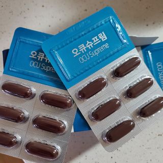 뉴트리션팩토리 비타프렙 오큐슈프림 루테인 오메가3 1050mg — 5점을 준 리뷰어가 2021년 6월 올린 사용 사진