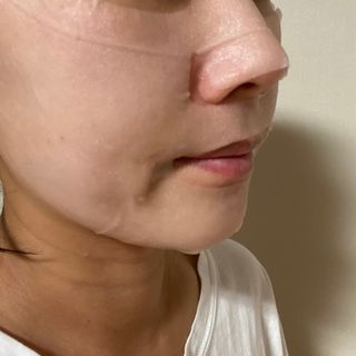 아미퓨어 촉촉하고 밝은 피부를 만들어주는 1일1팩, 아미노이펙트 마스크 10매 — 5점을 준 리뷰어가 2021년 7월 올린 사용 사진