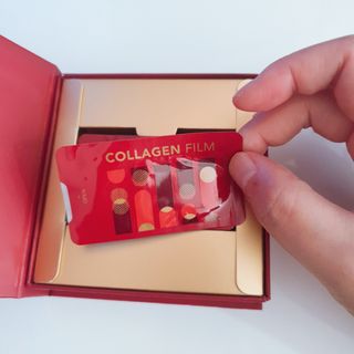 프리마인 귀족의 콜라겐, 92배 흡수율. 럭셔리 프리미엄 셀라브 콜라겐필름 30매 — 4.5점을 준 리뷰어가 2021년 10월 올린 사용 사진