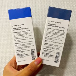 더마포레스트 마데카소사이드 리페어 크림,  모이스처라이징 아쿠아크림 — 5점을 준 리뷰어가 2021년 8월 올린 사용 사진