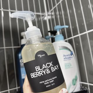 빅그린 니치 퍼퓸 바이옴바디워시 500ml(상탈, 블랙베리&베이, 블랑쉐 3종 중 택1) — 4점을 준 리뷰어가 2022년 12월 올린 사용 사진