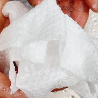 부직포나라 중금속유해물질ZERO 뜯어쓰는 주방 일회용수세미 60매 2매 — 5점을 준 리뷰어가 2022년 9월 올린 사용 사진