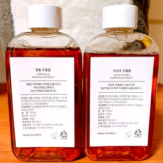 랑팡 병풀추출물150ml+어성초추출물150ml+스킨빅패드60매 — 5점을 준 리뷰어가 2021년 10월 올린 사용 사진