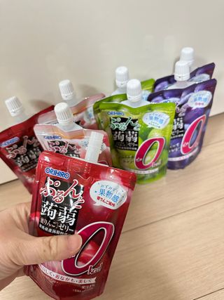 ORIHIRO 오리히로 곤약젤리 제로칼로리 130g 4종 4팩(맛별로 1팩씩) — 5점을 준 리뷰어가 2023년 1월 올린 사용 사진