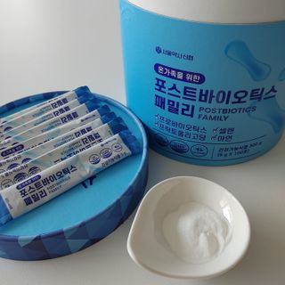 서울약사신협_포스트바이오틱스패밀리_5g x 100포 — 5점을 준 리뷰어가 2021년 3월 올린 사용 사진