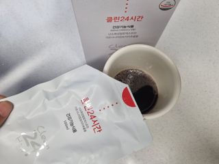 클린24시간 1BOX(5포) + 전용보틀(500ml) — 4.5점을 준 리뷰어가 2023년 5월 올린 사용 사진