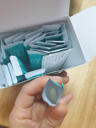 [유산균] 오마이락 장편한습관 프로바이오틱스 30P — 5점을 준 리뷰어가 2022년 11월 올린 사용 사진
