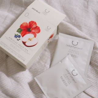 딜라이트 프로젝트 블렌딩티 우엉호박티, 히비후르츠티, 쟈스민캐모티 — 5점을 준 리뷰어가 2021년 7월 올린 사용 사진