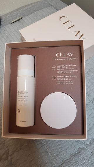 프리마인 바르기만 하면 철벽 스킨케어+24시간 마스크팩 효과. 셀라브 리제너레이팅 시스템 부스터+크림 세트 — 5점을 준 리뷰어가 2023년 7월 올린 사용 사진