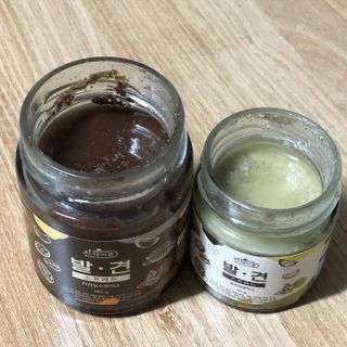 진테이블 발.견 스프레드  오리지널믹스 90g + 카카오스윗믹스 90g 2종 세트 — 5점을 준 리뷰어가 2022년 8월 올린 사용 사진