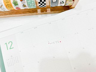 리훈 2023년 아이라이크 모눈 다이어리 미니달력 세트 — 5점을 준 리뷰어가 2022년 11월 올린 사용 사진