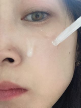 [메디팜] 대용량 바이옴 미백 비타민 앰플 — 4점을 준 리뷰어가 2022년 2월 올린 사용 사진