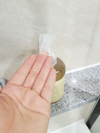 빅그린 안티 헤어로스 탈모 카렌듈라 바이옴 샴푸 500ml (지성두피용) — 4.5점을 준 리뷰어가 2022년 7월 올린 사용 사진