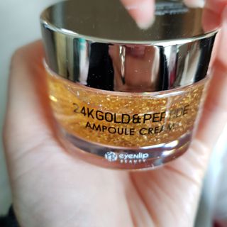 아이앤립 / EYENLIP 아이앤립 24K 골드 N 펩타이드 앰플 크림 — 2점을 준 리뷰어가 2021년 4월 올린 사용 사진