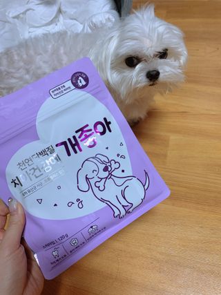 My Pet Care 천연단백질 치아건강에 개좋아 — 5점을 준 리뷰어가 2021년 2월 올린 사용 사진