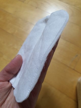 디어엘로디 프리미엄 유기농 베이비 솜티슈 40매 3 + 1 PACK — 5점을 준 리뷰어가 2021년 3월 올린 사용 사진