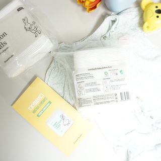 디어엘로디 프리미엄 유기농 베이비 솜티슈 40매 3 + 1 PACK — 5점을 준 리뷰어가 2021년 3월 올린 사용 사진