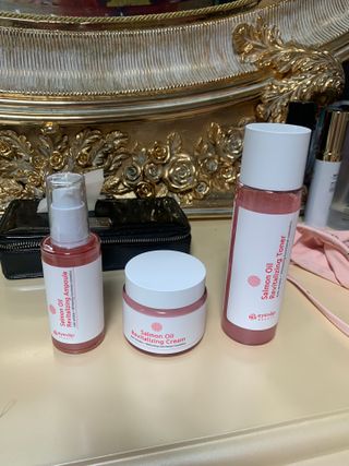 아이앤립 / EYENLIP 아이앤립 연어오일 리바이탈라이징 토너+앰플+크림 3종 세트 — 5점을 준 리뷰어가 2021년 8월 올린 사용 사진