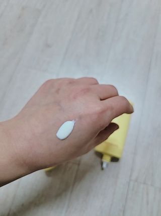 스킨큐어 산다화 유기농 레몬썬크림 — 5점을 준 리뷰어가 2022년 4월 올린 사용 사진