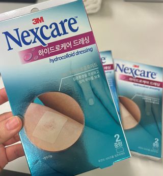 3M 넥스케어 습윤밴드 하이드로케어 밴드 프리컷 중형 6매 (2매x3개) — 4.5점을 준 리뷰어가 2025년 9월 올린 사용 사진