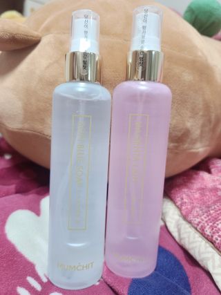 멈칫 X 최준 헤어 앤 바디미스트 소프트블루솝, 마젠타레이디 2종 — 5점을 준 리뷰어가 2021년 6월 올린 사용 사진