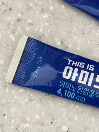 [닥터루템] THIS IS 아미노 디스이즈아미노 필수 조원희 아미노산 1box(15포) — 4점을 준 리뷰어가 2023년 3월 올린 사용 사진