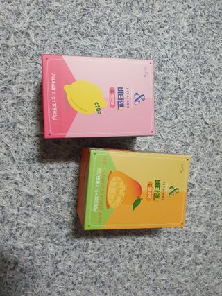 비타앤C 레몬맛, 망고맛 — 5점을 준 리뷰어가 2021년 4월 올린 사용 사진