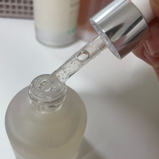 프로젝트오늘 제주 녹차 비건 앰플 — 3점을 준 리뷰어가 2021년 11월 올린 사용 사진