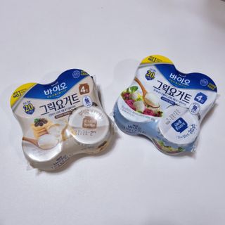 매일바이오 그릭요거트 오리지널 플레인 4개, 로스터리 커피믹스 4개 — 5점을 준 리뷰어가 2021년 12월 올린 사용 사진