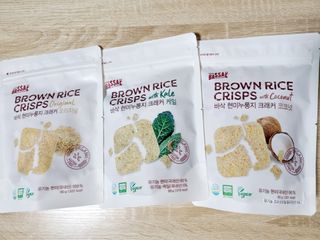BASSAK 바삭 유기농 현미 누룽지 크래커 3종 — 4.5점을 준 리뷰어가 2021년 12월 올린 사용 사진