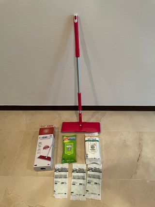 3M 스카치브라이트 비마마젠타 밀대걸레 세트+ PET 정전기청소포 대형 30매 — 5점을 준 리뷰어가 2023년 7월 올린 사용 사진