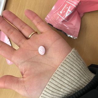 입 냄새 완화에 도움을 주는 에티켓 캔디 복숭아맛 앳캔디 — 4점을 준 리뷰어가 2020년 12월 올린 사용 사진