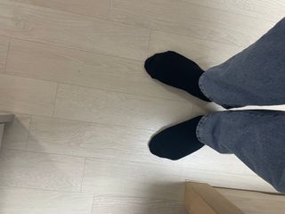 [사이즈가 있는 양말 필로이] 남/여 골지 발목 양말 4족 세트 남【S, M, L, XL】여【S, M, L】_컬러 랜덤 — 4점을 준 리뷰어가 2022년 6월 올린 사용 사진