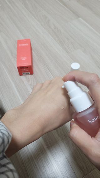산다화 더블 이펙트 안티 링클 세럼 50ml — 5점을 준 리뷰어가 2023년 1월 올린 사용 사진