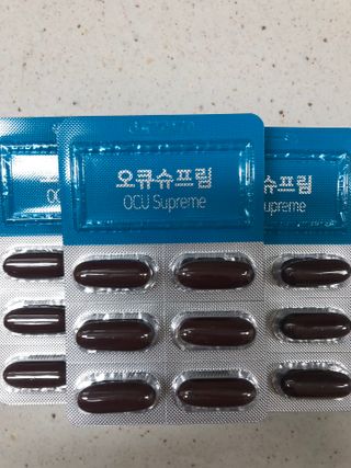 뉴트리션팩토리 비타프렙 오큐슈프림 루테인 오메가3 1050mg — 5점을 준 리뷰어가 2021년 6월 올린 사용 사진