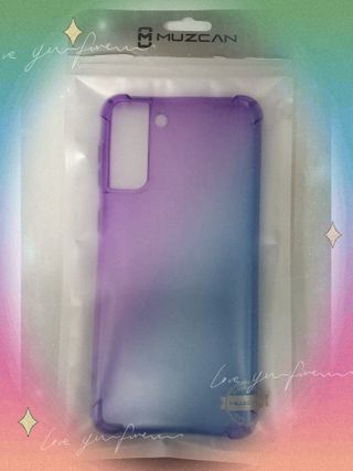 뮤즈캔 갤럭시S21 시리즈 그라데이션 탱크방탄 케이스 — 5점을 준 리뷰어가 2021년 2월 올린 사용 사진