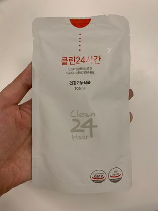 클린24시간 1BOX(5포) + 전용보틀(500ml) — 5점을 준 리뷰어가 2023년 7월 올린 사용 사진