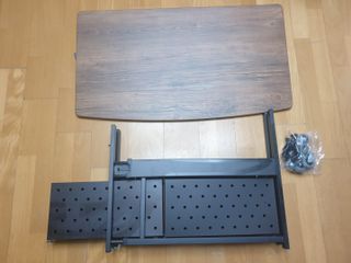 올맘 폴딩 모션테이블 6단계 높낮이조절 아이보리/다크브라운 — 5점을 준 리뷰어가 2021년 9월 올린 사용 사진