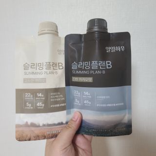 일일하우 슬리밍 플랜B 고소한 귀리맛, 진한 카카오맛 (체중조절식) — 5점을 준 리뷰어가 2023년 7월 올린 사용 사진