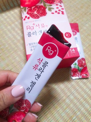 함초록 Rg+ 석류콜라겐젤리 — 5점을 준 리뷰어가 2021년 3월 올린 사용 사진