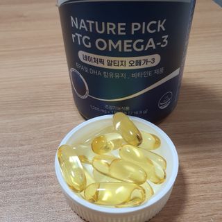 서울약사신협 네이처픽_알티지오메가3_1,205mg x 180캡슐 — 5점을 준 리뷰어가 2021년 9월 올린 사용 사진