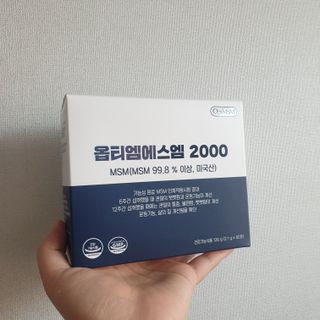 바른비타민 옵티엠에스엠2000 1박스 60포 관절 연골 복합건강기능식품 — 5점을 준 리뷰어가 2021년 7월 올린 사용 사진