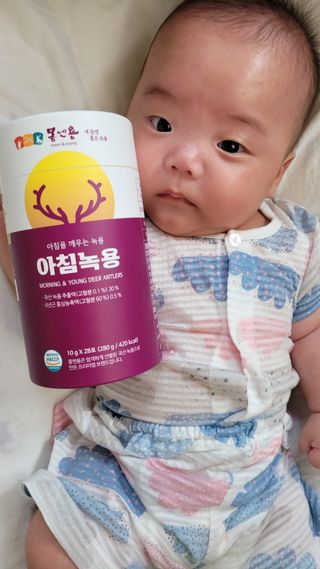 [몸엔용] 전국 이마트 런칭 신상, 아침을 깨우는 녹용 아침녹용 10g x 28포 — 4.5점을 준 리뷰어가 2021년 7월 올린 사용 사진