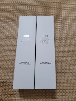 리생 [Re생] 퍼팩트 앰플 이중 기능성 미스트 100ml  피부미백 주름개선 = 총 2개 200ml 증정 — 5점을 준 리뷰어가 2021년 9월 올린 사용 사진